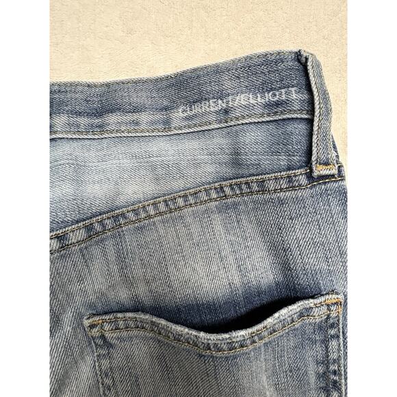 Current/Elliott Women's Jeans Boyfriend Cut, Super Loved Distress Size 24 - Picture 10 of 12